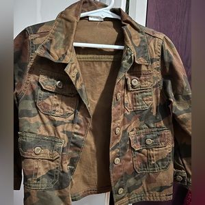Toddler Army Fatigue Light Jacket Wrangler 3T
